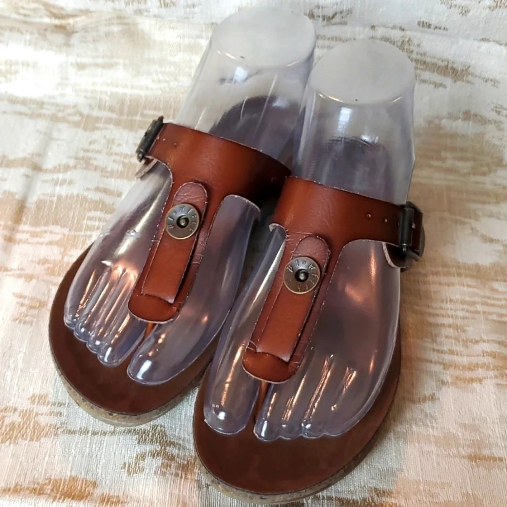 BLOWFISH MALIBU GRECO SLIP-ON SANDALS SZ 6